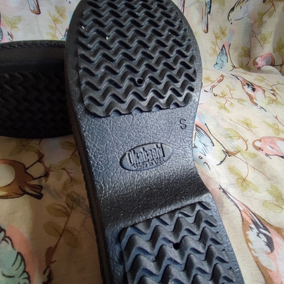 Okabashi Black Rubber Slip On Clogs Mules Size Woman Size Small Size 5-6 Durable - Picture 10 of 10